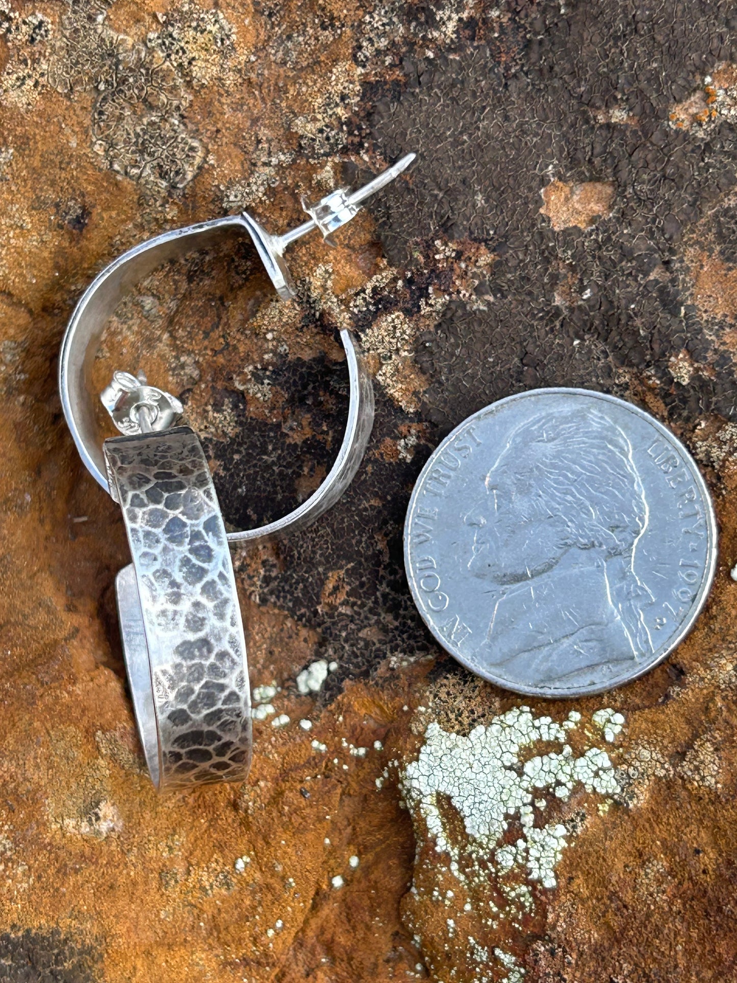 Hammered Small Hoops