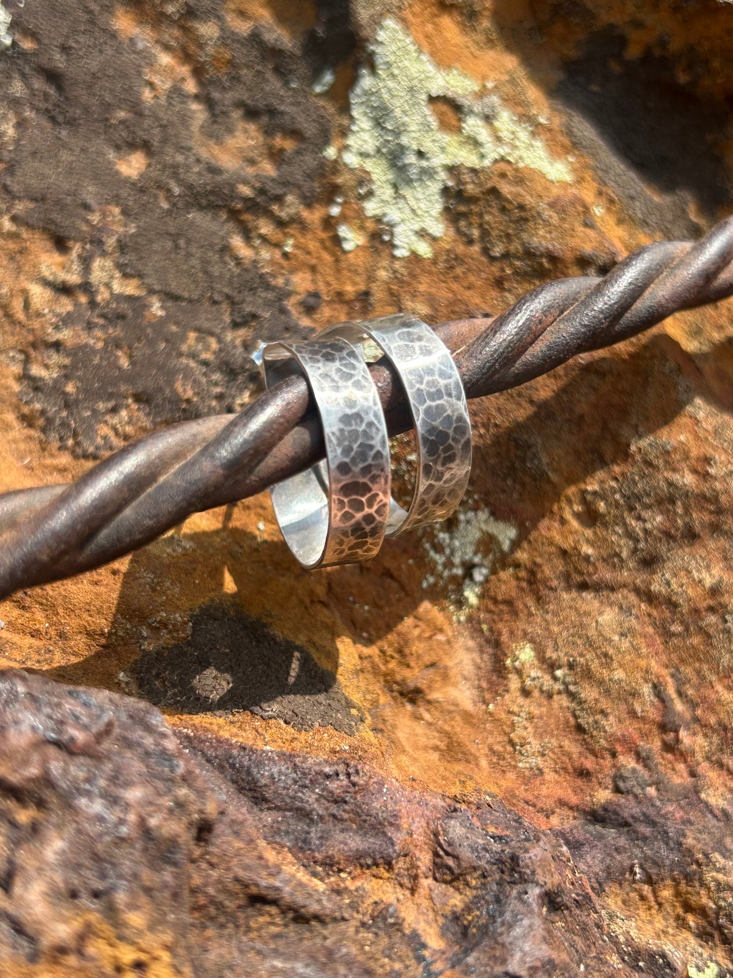 Hammered Small Hoops