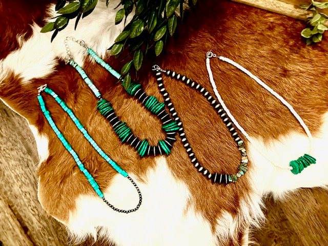 Turquoise Chip Slice Choker