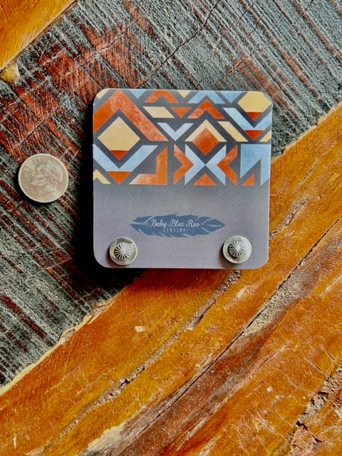 Sterling Silver Studs "Little Concho"
