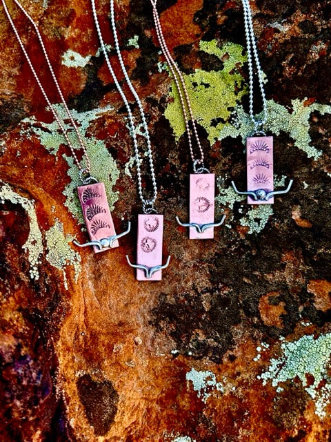 Little "Dogies" Copper Necklace