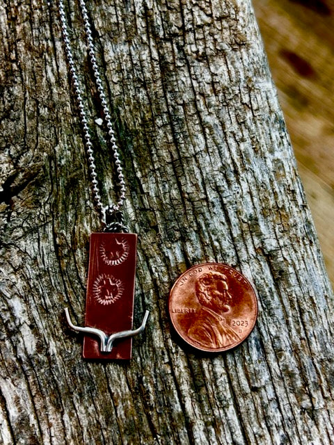 Little "Dogies" Copper Necklace