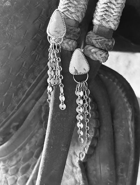 "Gypsy" Natural Mexico Turquoise Earrings