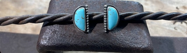 Big "D" Stud Earrings