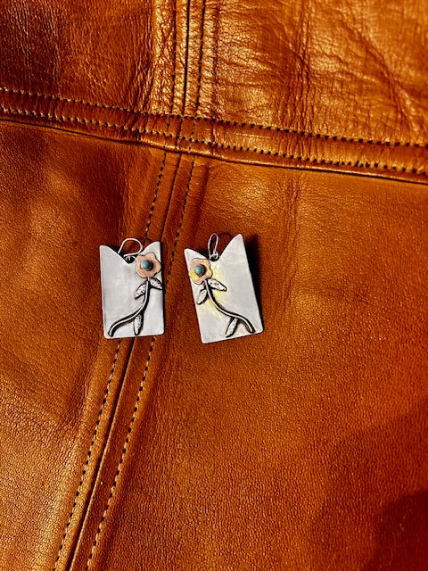 Floral Boot Top Earrings