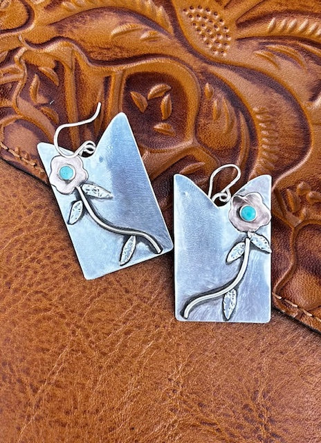 Floral Boot Top Earrings