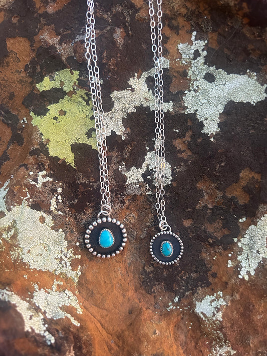 Special Order-Angie 2-necklaces(blue agave)