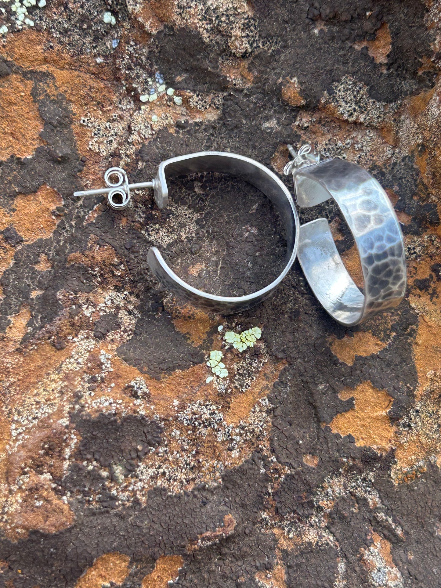 Hammered Small Hoops