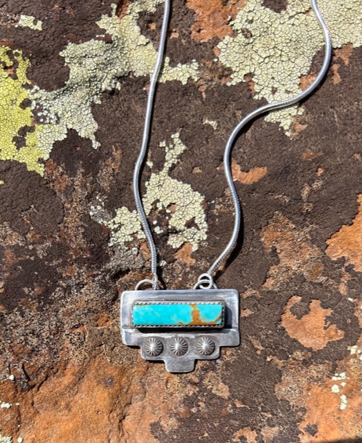 Kingman Aztec Bar Necklace