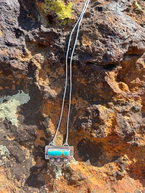 Kingman Aztec Bar Necklace