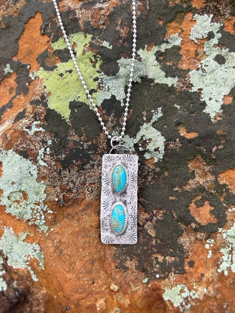 Kingman Stamped Necklace