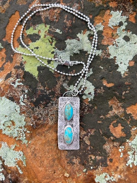Kingman Stamped Necklace