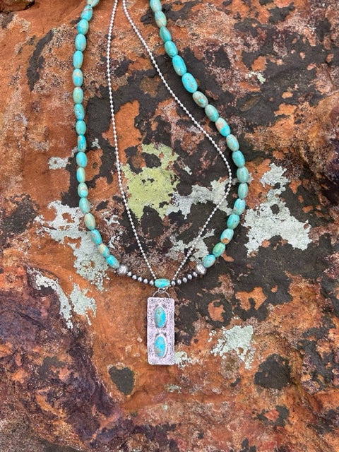 Kingman Stamped Necklace