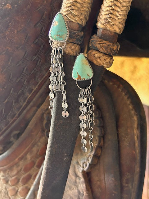 "Gypsy"  Natural Mexico Turquoise Earrings