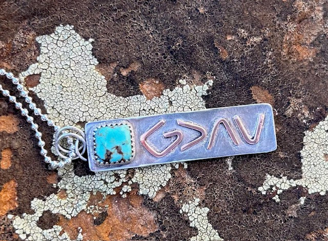 Gratitude Kingman Turquoise Necklace