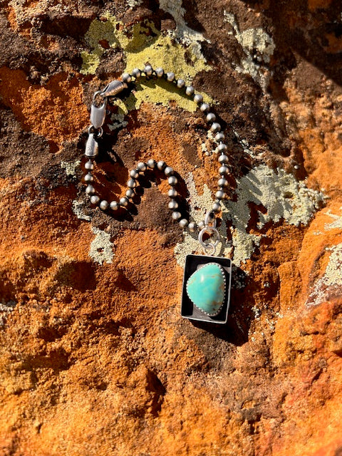 Shadow Box Turquoise Bracelet