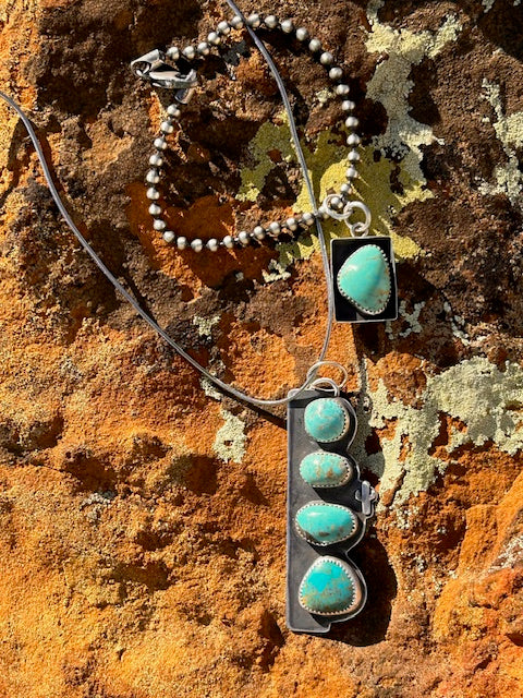 Shadow Box Turquoise Bracelet