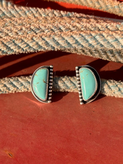 Big "D" Stud Earrings