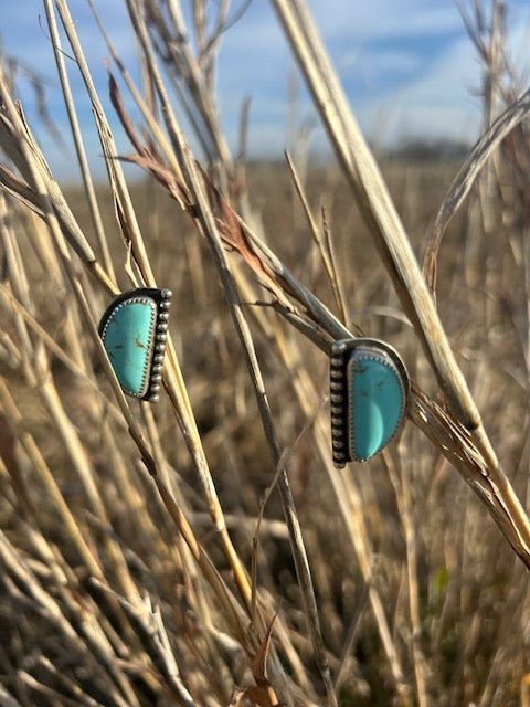 Big "D" Stud Earrings