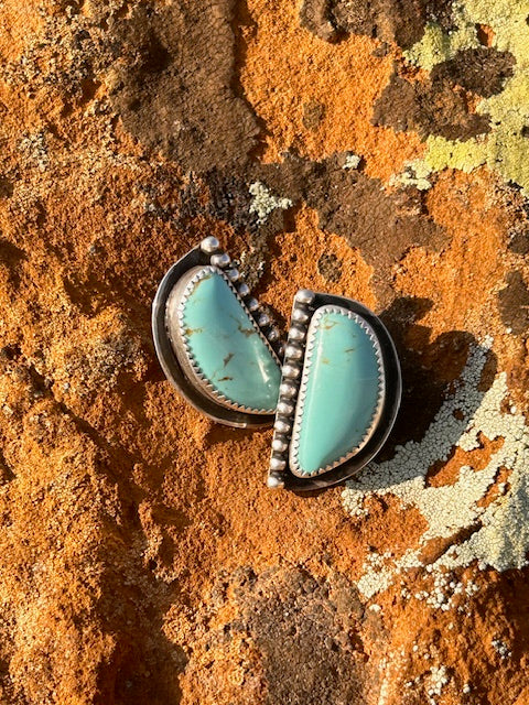 Big "D" Stud Earrings