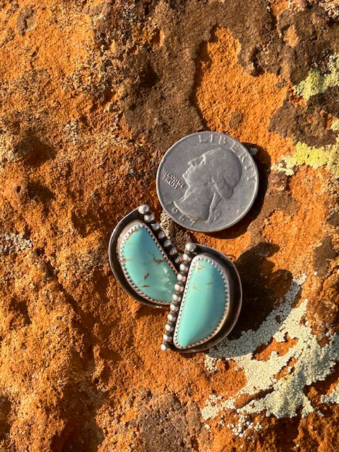 Big "D" Stud Earrings